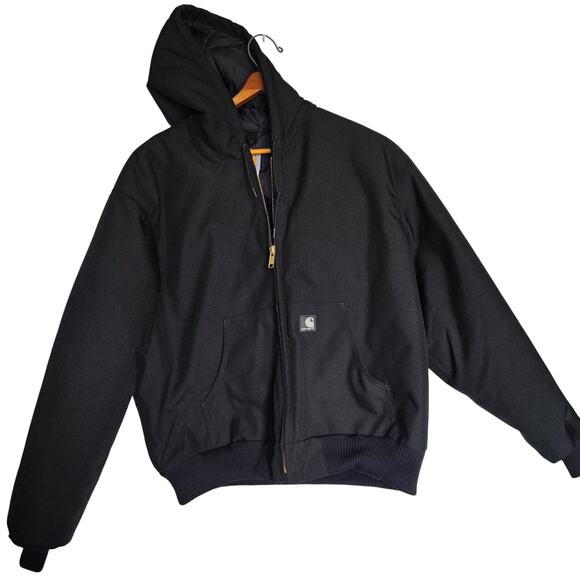 Carhartt Black Loose Fit Quilted Liner Full Zip Men's Coat XL - Picture 3 of 11